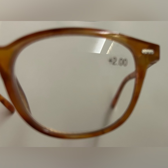 New Rae Dunn Readers 2.0 Magnification Golden Tortoise Frames Men's - Picture 3 of 12